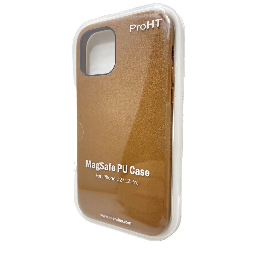 iPhone MagSafe PU Case Pro HT iPhone 12/12 Pro Brown Leather Like Brand New